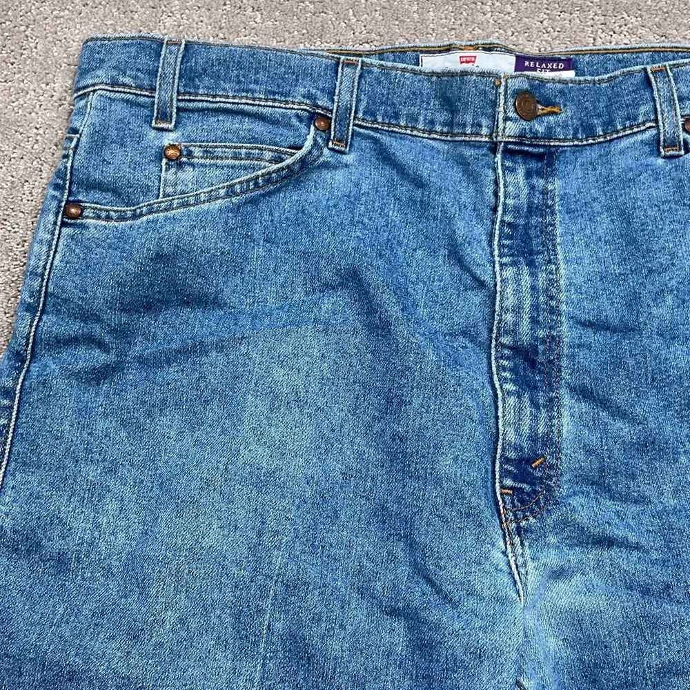 Levis 540 Jeans Men‎ 39W 31L Blue Relaxed Fit Brown Tab Denim Pants 90s